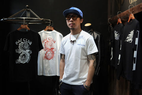 May club -【May club】MAY CLUB X KNUCKLE 8TH ANNIVERSARY TEE - WHITE/RED
