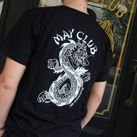 May club -【May club】MAY CLUB X KNUCKLE 8TH ANNIVERSARY TEE - BLACK/WHITE