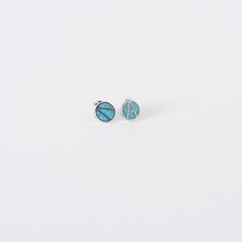 CIRCLE TURQUOISE STERLING SILVER PIERCING - May club