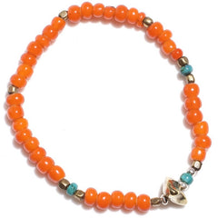 May club -【SunKu】Antique Beads Bracelet Orange