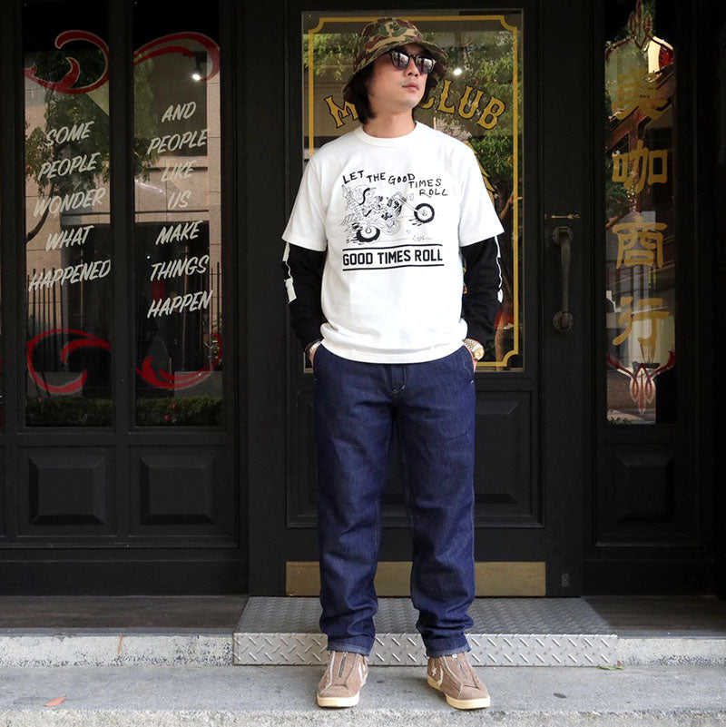 May club -【WESTRIDE】THICK RIDE SLIM CHINO - DENIM