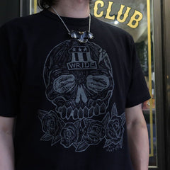 May club -【WESTRIDE】"SKULL & ROSES" TEE - BLACK