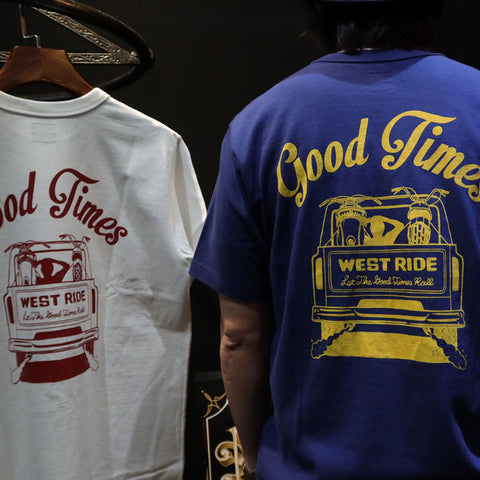 May club -【WESTRIDE】"GOOD TIMES" TEE - WHITE