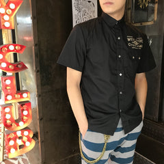 May club -【WESTRIDE】SNAP WORK S/S SHIRTS (CYCLE-JEANS)  - BLACK