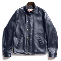 AD-09 SHEEPSKIN ULSTER JACKET - DARK BLUE - May club