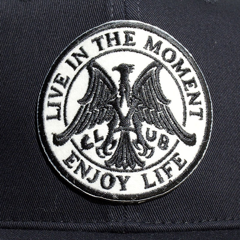 May club -【May club】LIVE IN THE MOMENT TRUCKER CAP - BLACK