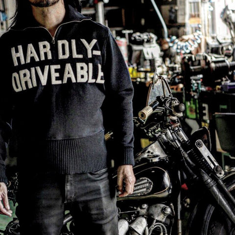 May club -【HARDLY-DRIVEABLE】MOTORCYCLE SWEATER（HEAVY COTTON）
