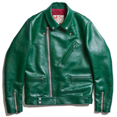 AD-03 Horsehide British Asymmetry Jacket - Green - May club