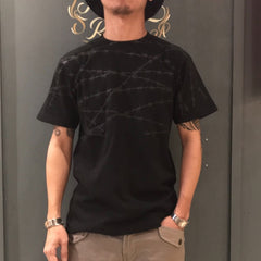 May club -【B.W.G JAPAN】"WIRE" TEE - BLACK / BLACK