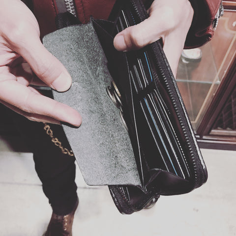 May club -【THE HIGHEST END】STANDARD WALLET - NAVY