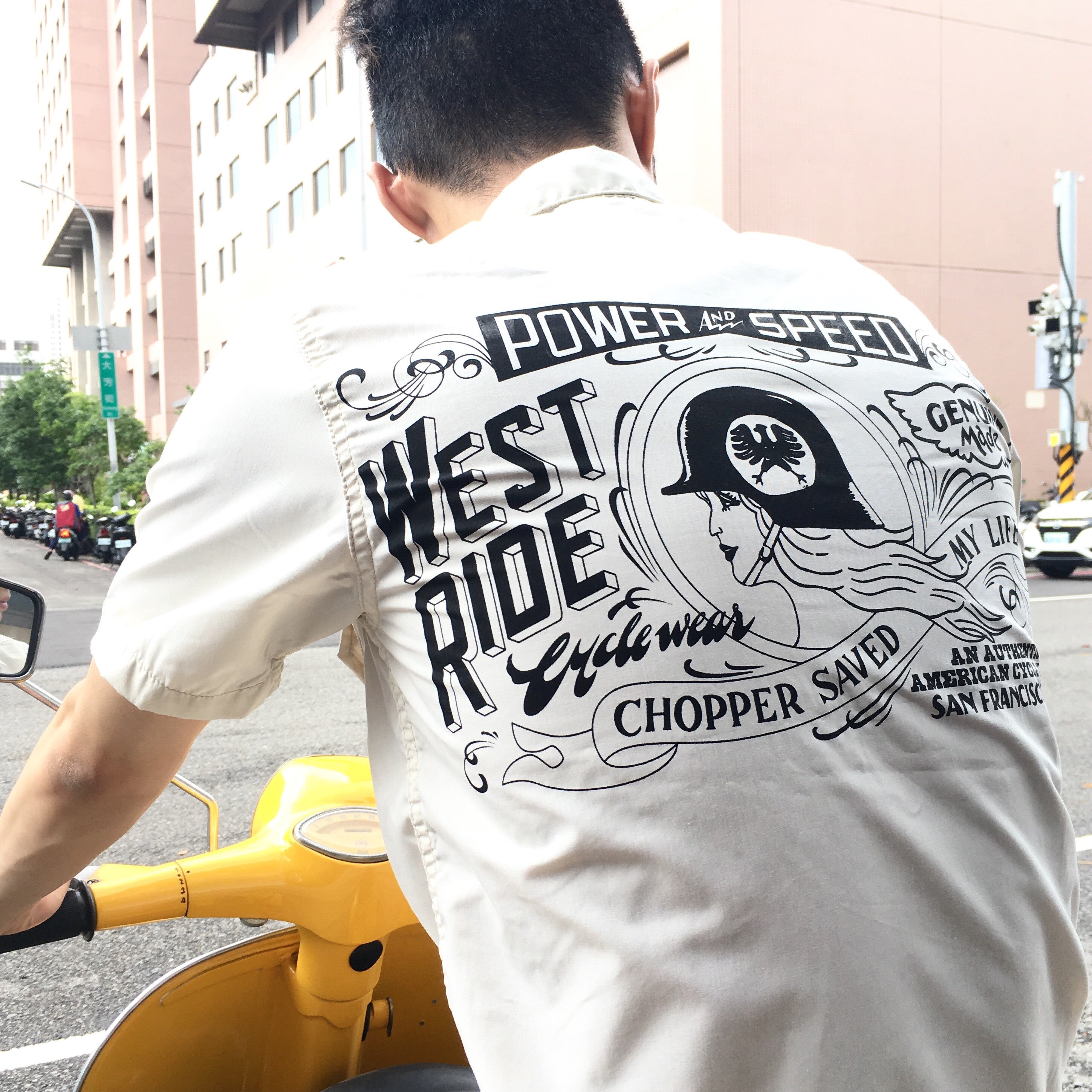 May club -【WESTRIDE】SNAP WORK S/S SHIRTS - WHITE