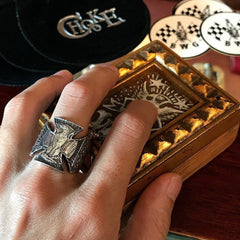 May club -【B.W.G JAPAN】B.W.G x CHOOKE EAGLE IRONCROSS RING